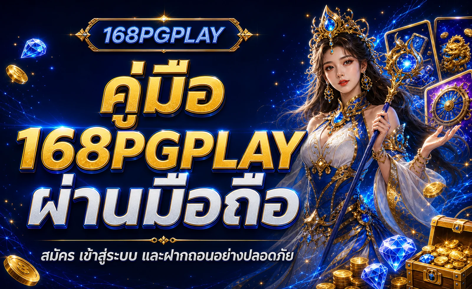168PGPLAY คู่มือผ่านมือถือ สมัคร ล็อกอิน ฝากถอน